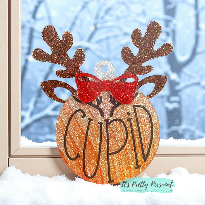 #10-REINDEER OVERLAY- Ornament Addition Blanks- 2 pack