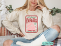 #121 DTF Print-Winter Christmas Hot Mess Ticket IPP EXCLUSIVE