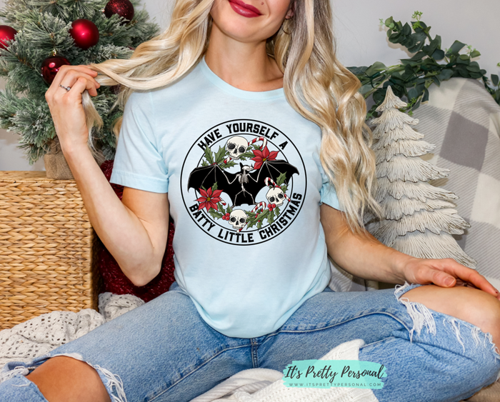 #125 DTF Print- Batty Little Christmas