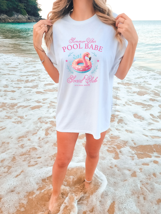 #139 DTF Print-Pool Babe Social Club