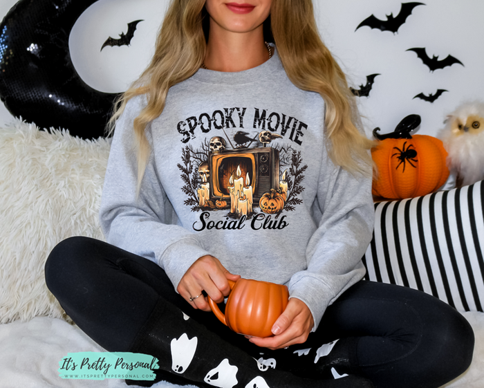 #141 DTF Print- Spooky Movie Social Club