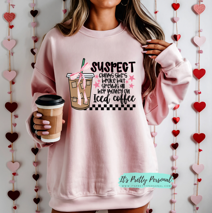#148 DTF Print-Suspect Broke Ice Coffee