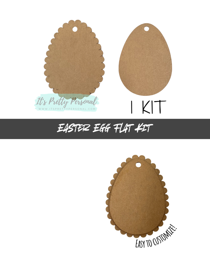 #15- Scalloped Easter Egg kit- 2 pieces total