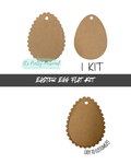 #15- Scalloped Easter Egg kit- 2 pieces total