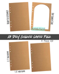 #16- A5 Planner SHAKER Cover Front + Back- 4 pieces total (*LARGER OPTION)