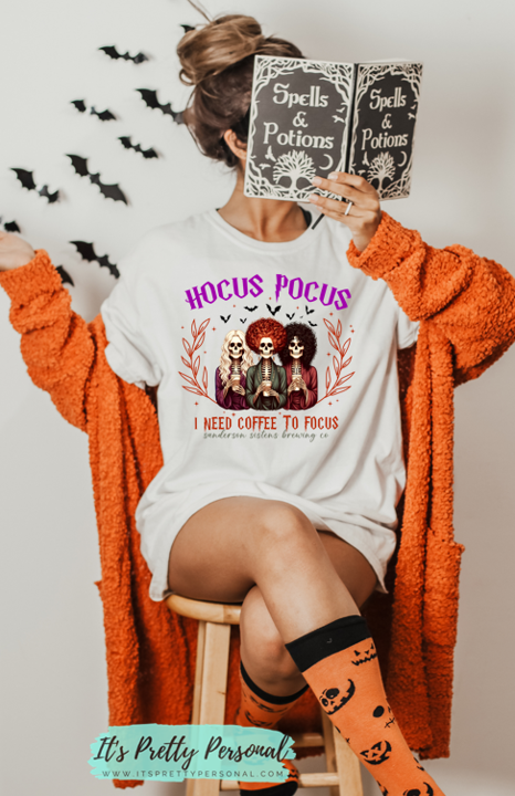 #165 DTF Print- Hocus Coffee To Focus