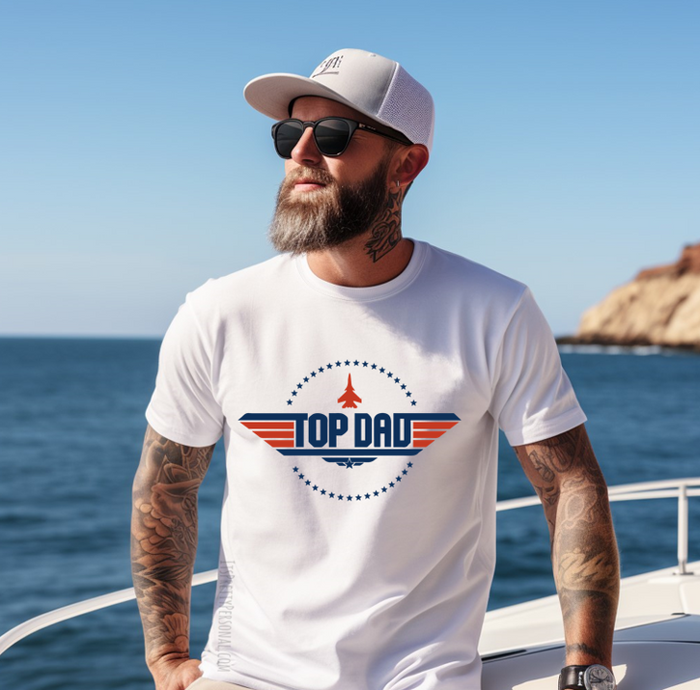 #184 DTF Print- Top Dad