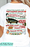 #185 DTF Print- Christmas Vacay Rant Quote Combo Front + Back
