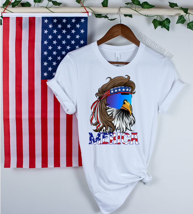 #188 DTF Print- Merica Eagle