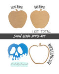 #20- APPLE + POISON ACCESSORIE- Snow Globe Kit- 1 kit total