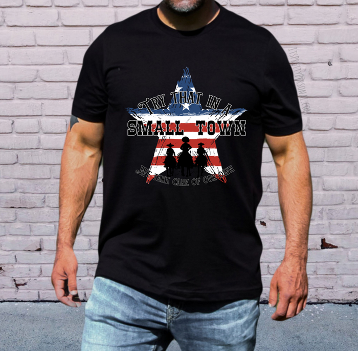 #232 DTF Print- Try That In A Small Town