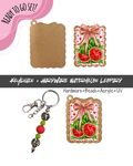 #24B HARDWARE, BEAD + KEYCHAIN KIT- "Watermelon Leopard Frame"- UV DTF + Acrylic Blank