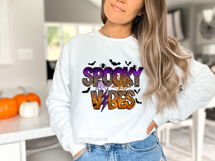 #250 DTF Print- Spooky Vibes (Matching UV DTF Available)