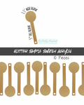 #26 Glitter Swatch Sample Acrylic Blank- 10 pieces total