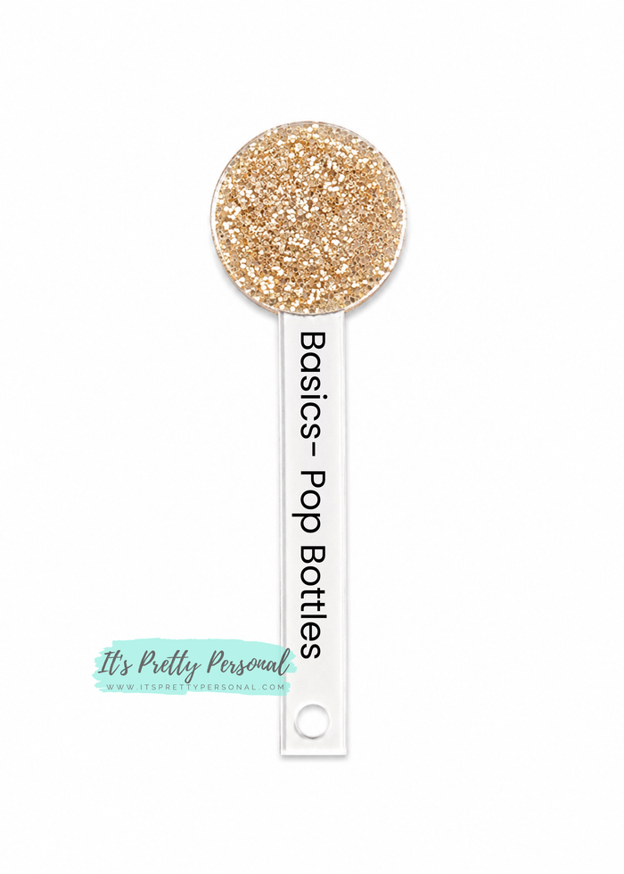 #26 Glitter Swatch Sample Acrylic Blank- 10 pieces total