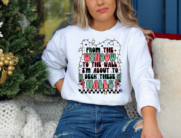 #268 DTF Print-Christmas Window Walls