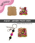 #27B HARDWARE, BEAD + KEYCHAIN KIT- "Poolside Mombie"- UV DTF + Acrylic Blank