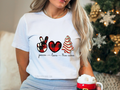 #286 DTF Print- Peace Love Tree Cakes