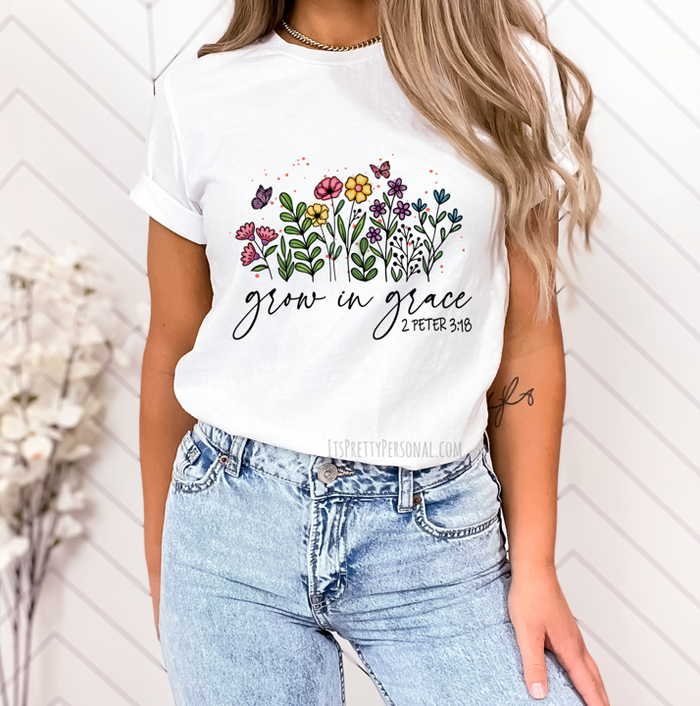 #298 DTF Print- Grow In Grace