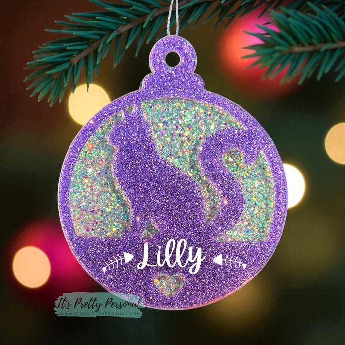 #30-CAT OVERLAY- Ornament Addition Blanks- 2 pack