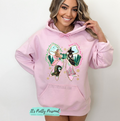 #309 DTF Print-Pink Green Wick Bow