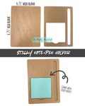#31- PEN + STICKY NOTE HOLDER- Acrylic Blank- 3 pieces total