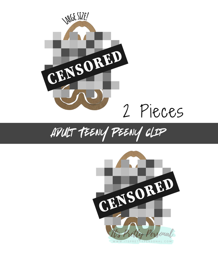 #33- ADULT TEENY PEENY PAPERCLIP- 2 pieces total