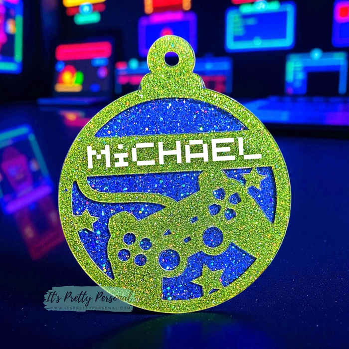 #35-GAMER OVERLAY- Ornament Addition Blanks- 2 pack