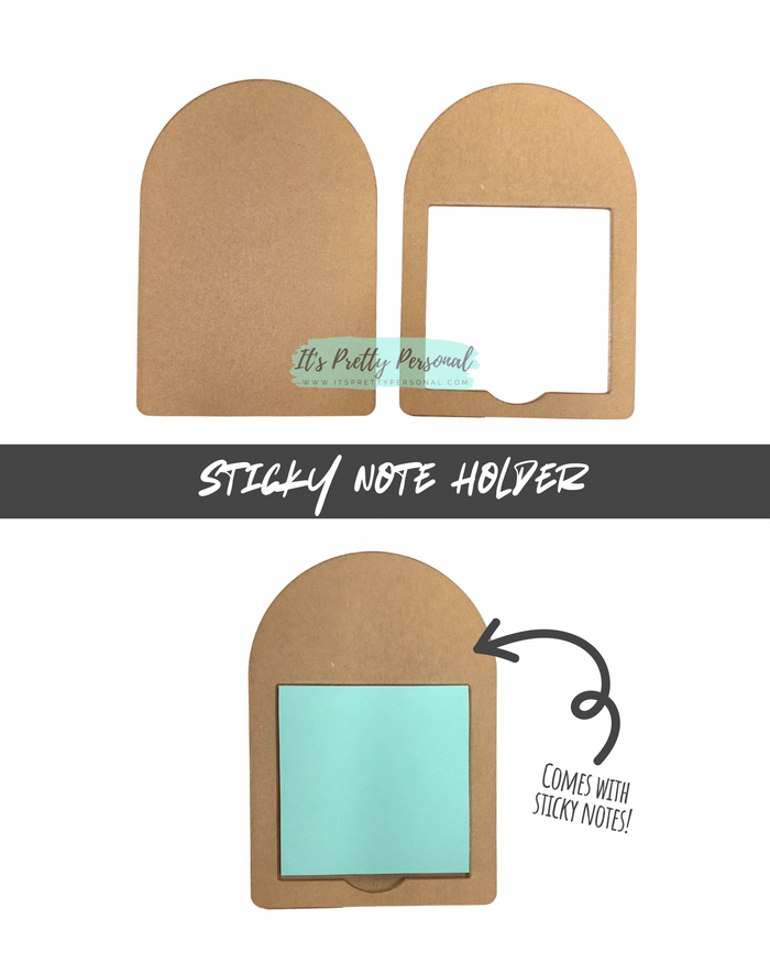 #4- STICKY NOTE HOLDER- Acrylic Blank- 3 pieces total