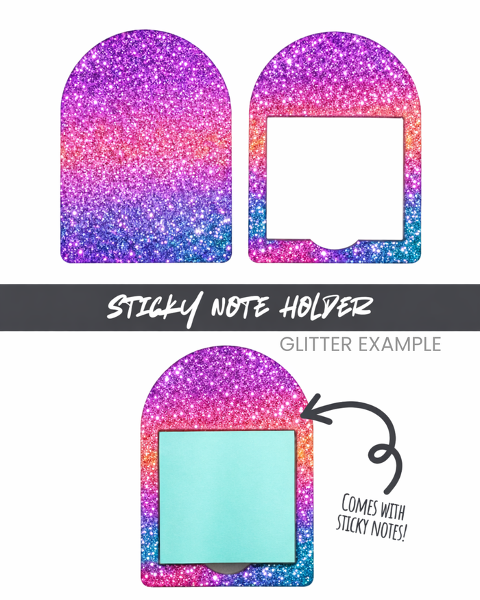 #4- STICKY NOTE HOLDER- Acrylic Blank- 3 pieces total
