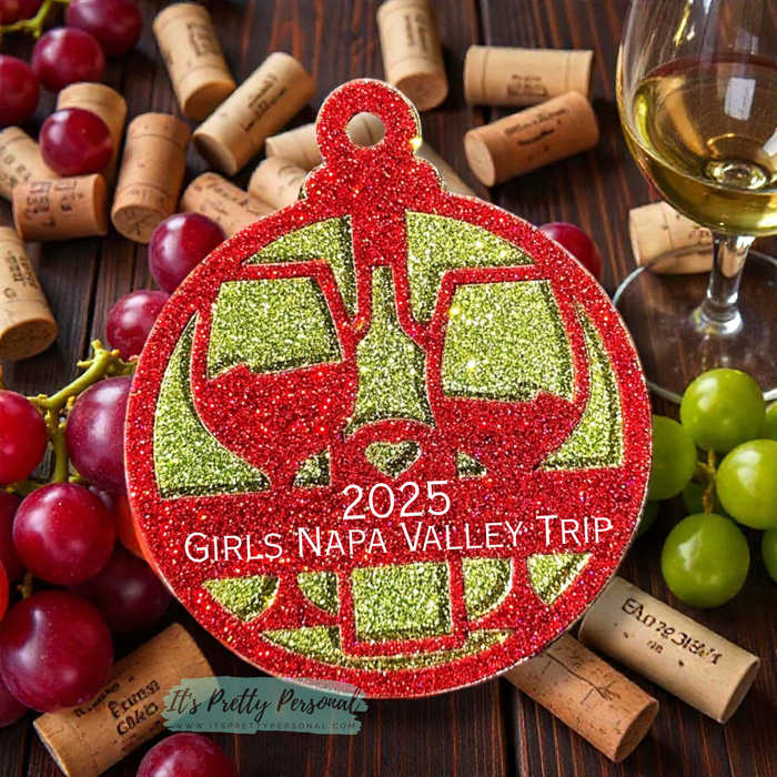 #40-WINE OVERLAY- Ornament Addition Blanks- 2 pack