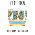 40oz Design #18- Pineapple - Top + Bottom
