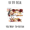 40oz Design #2- Baseball Mom- Top + Bottom
