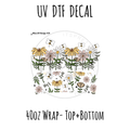 40oz Design #21-Floral Bees- Top + Bottom
