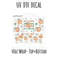 40oz Design #30- Just Peachy- Top + Bottom