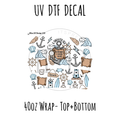 40oz Design #31- Smooth Sea- Top + Bottom