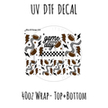 40oz Design #33- Football Game Day- Top + Bottom