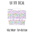 40oz Design #6- Heart Leopard - Top + Bottom
