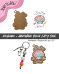 #41B HARDWARE, BEAD + KEYCHAIN KIT- "Bling Salty Soul"- UV DTF + Acrylic Blank
