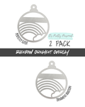 #42- RAINBOW OVERLAY- Ornament Addition Blanks- 2 pack