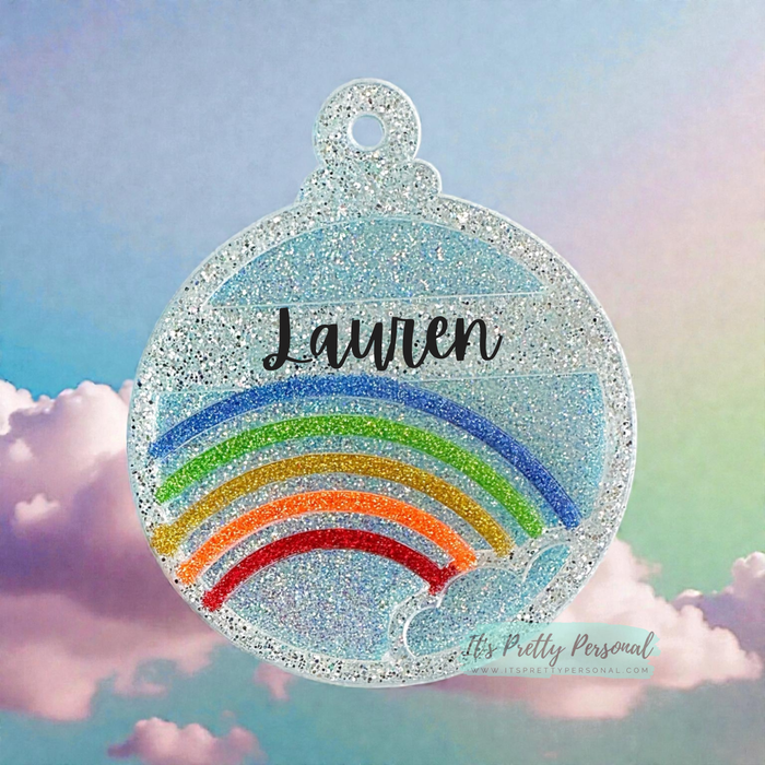 #42- RAINBOW OVERLAY- Ornament Addition Blanks- 2 pack