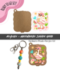 #46B HARDWARE, BEAD + KEYCHAIN KIT- "Summer Goose"- UV DTF + Acrylic Blank