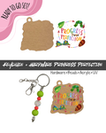 #50B HARDWARE, BEAD + KEYCHAIN KIT- "Progress Perfection"- UV DTF + Acrylic Blank