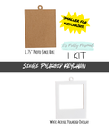 #56-SMALLER POLAROID- Keychain Ornament- 2 pieces total