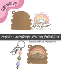 #56B HARDWARE, BEAD + KEYCHAIN KIT- "Spectrum Possibilities"- UV DTF + Acrylic Blank