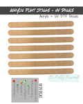 #62- Plant Sticks 7 Pack Acrylic Blanks + UV DTF