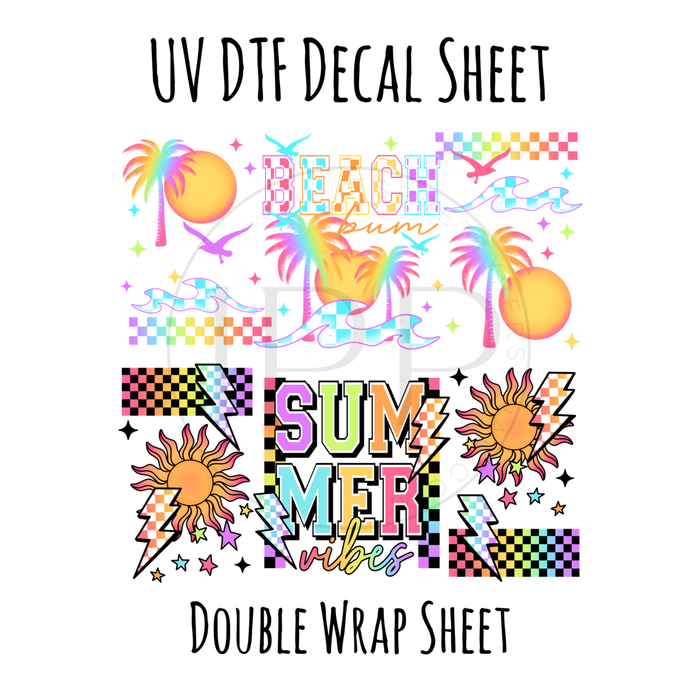 #63- Double 16oz Wrap Large Element Sheet- UV DTF Decal SHEET