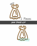 #64- DRESS PAPERCLIP- 2 pieces total
