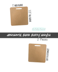 #66- Horizontal Badge Buddy Acrylic Blanks- 2 pieces total