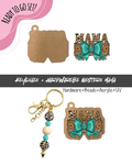 #66B HARDWARE, BEAD + KEYCHAIN KIT- "Western Mama"- UV DTF + Acrylic Blank